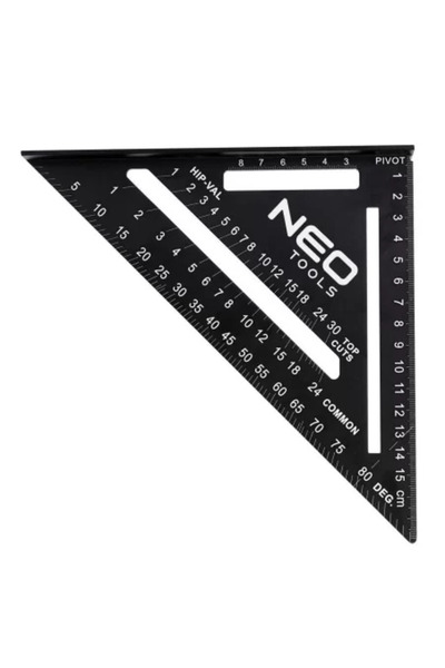 NEO Carpenter's Square, Aluminum, Triangular, 15 cm -