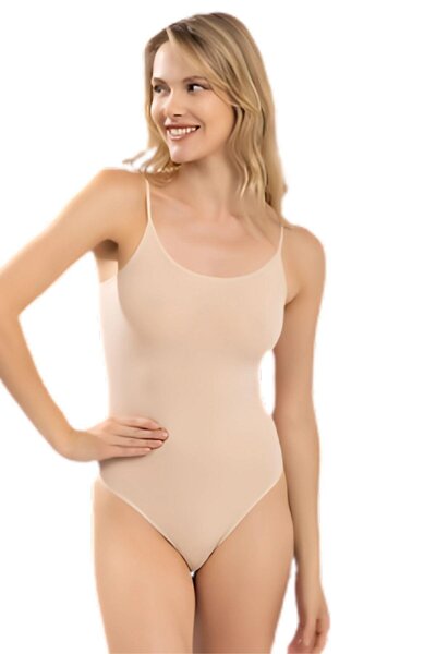 Mifella Seamless string bodysuit corset women 4447 black