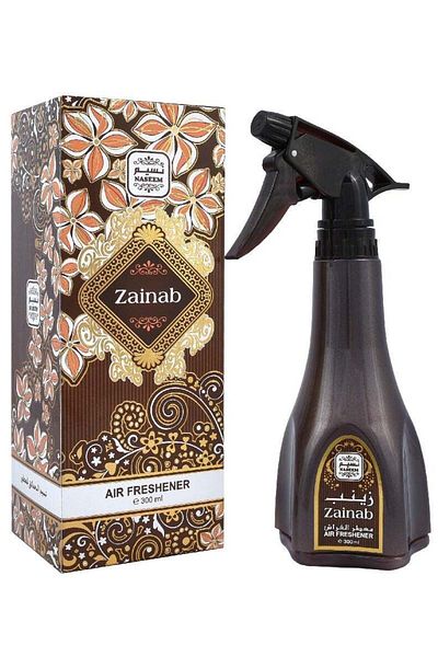 Naseem Zainab Air Freshener with composition of Floral Cedar Musk | Room Spray | Odor Eliminator | Car Air