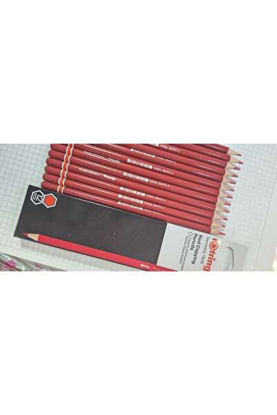 Rotring قلم نسخ أحمر 12 قطعة