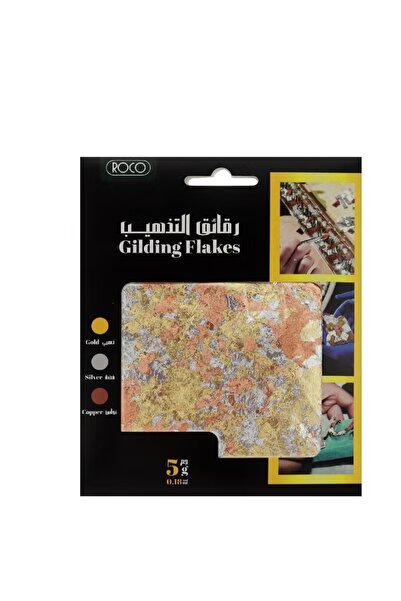 Roco Gilding Flakes – Thin Flakes in Gold, Silver & Copper, 0.03 kg
