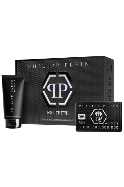 PHILIPP PLEIN مجموعة نو ليميت جيم أون للرجال، عطر أو دو برفيوم 50 مل وجل استحمام 50 مل