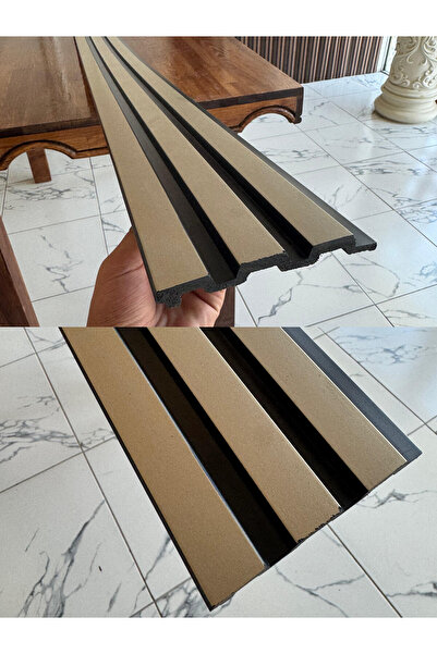 dekor marketim Pvc Polimer Cappuccıno Duvar Lambiri Ofis Tv Arkası Koridor De...