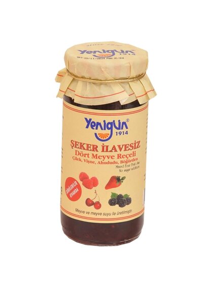 Yenigün YENIGUN SEKERSIZ 4 MEYVE RECELI 290GR