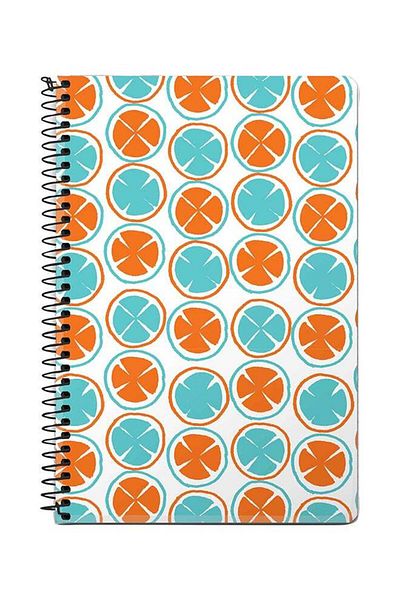 Stylizedd Citric Circles A5 Spiral Notebook
