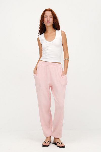Addax Elastic Waist Jogger Pants Pn2437