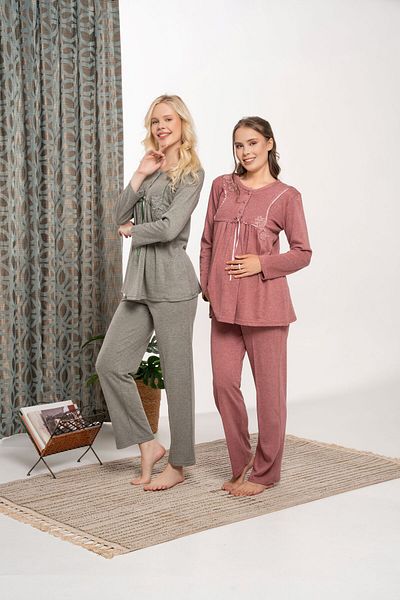 Pelin Women's Patchwork Pajama Set (Large Size)