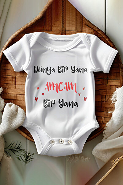 qoeuyl boutique بدلة أطفال بيضاء مطبوعة من القطن 100% مع أزرار كبس، تصميم 'العالم جنبًا إلى جنب' و'الله جنبًا إلى جنب'