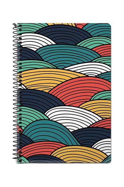 Stylizedd Woven Colors A5 Spiral Notebook Multicolour