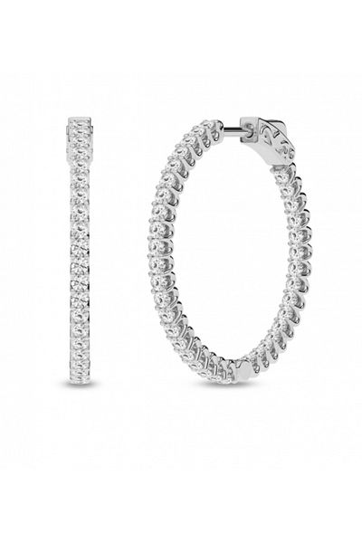Moissanite Large Radiant Spark Earrings