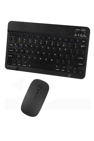 LIVVY Wireless Bluetooth Keyboard & Mouse Combo – Ultra-Slim, Rechargeable, Silent Typing, Compact