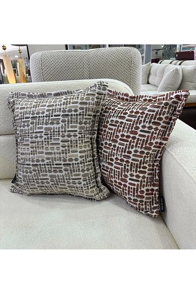 NİVEMESHOME Fiber Filled Kirlent 45X45 Lisa 01 Tile