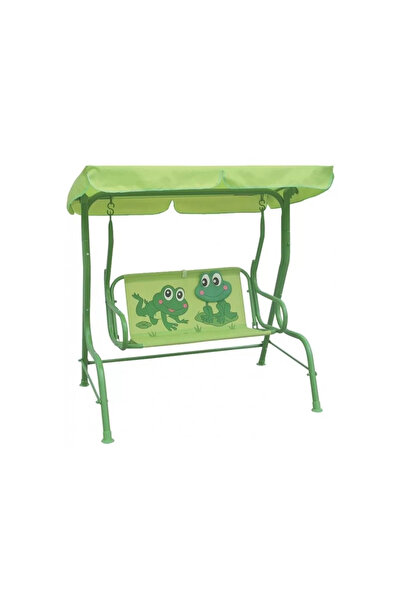 Strend Pro Dětská houpačka, zelená, design žáby, 115 x 75 x 110 cm, Sandia