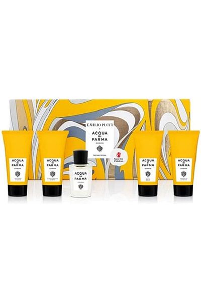 Acqua Di Parma Barbiere for Men Set EDC 20Ml with Shampoo with Sc with After Shave with Fw 4 X 40Ml