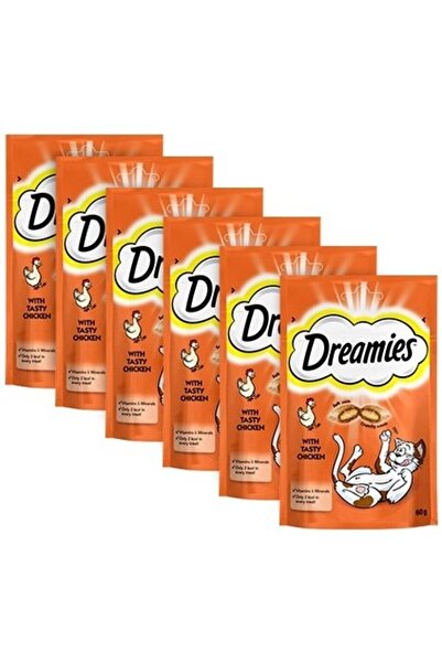 Dreamies Tavuklu Kedi Ödül Maması 60 Gr x 6 Adet