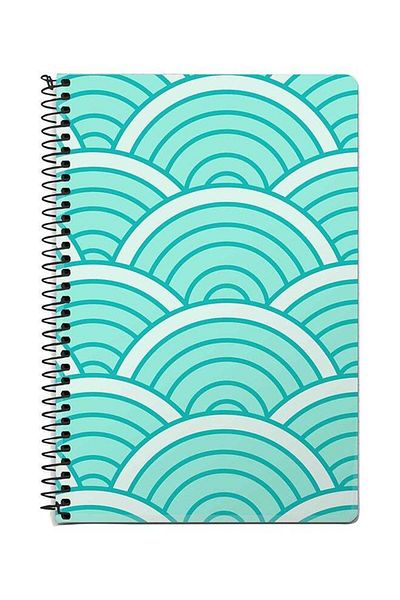 Stylizedd Green Arch A5 Spiral Notebook Blue