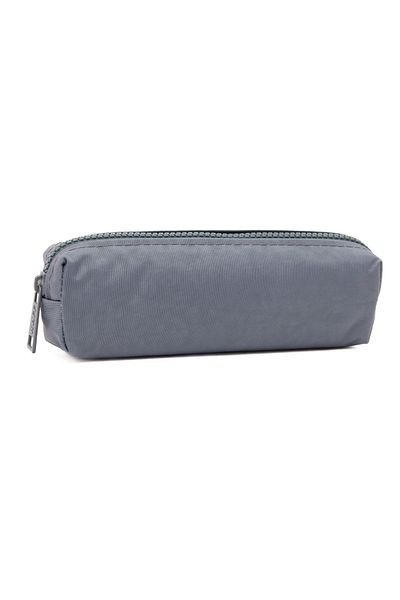 MUCCO 01106 Gray Water Resistant Crinkle Fabric Single Compartment Pen Holder Pencil Case