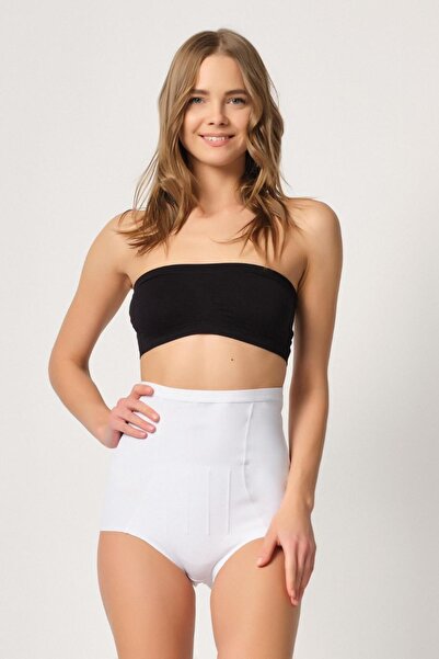 Mulvix White emay 2931 abdominal underwire supported slip laser corset