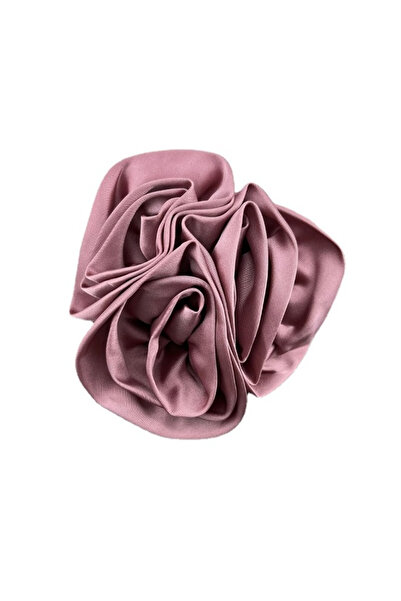 Eva Grace Broșă Rosa, roz, în formă de trandafir, cu aspect de catifea