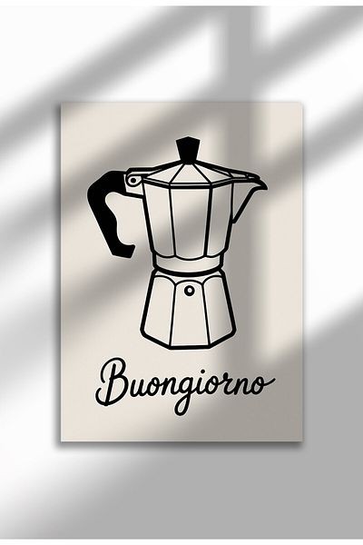 21mxm Unframed Kitchen Wall Art - Buongiorno Poster A3
