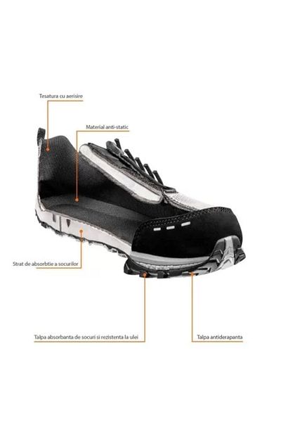 NEO Work Shoes without Metal Elements, O 1, SRA, Size 45,