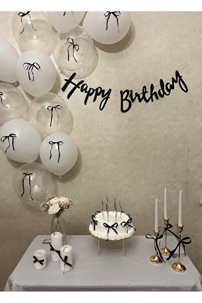 CANSIN ΣΤΟΛΙΣΤΙΚΟ ΓΕΝΕΘΛΙΩΝ HAPPY BRTHDAY ΜΕ ΜΑΥΡΗ ΚΟΡΔΕΛΑ