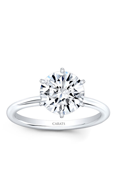CARATS LAB GROWN DIAMOND Carats Pırlanta 2.00 Karat Yuvarlak Kesim D Renk VS1...