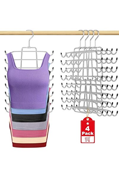 Generic شماعات تانك توب من موست ناو، شماعات موفرة للمساحة، شماعات حمالة صدر، ...