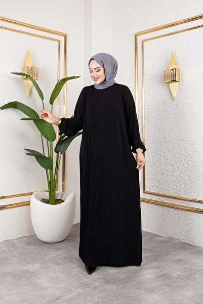 Big Zerafet Giyim PİLİSELİ OVERSİZE KADIN ELBİSE