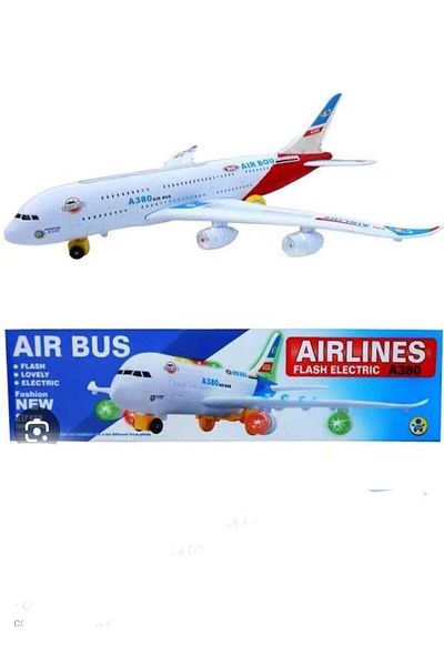 Generic A380 Airplane Model, Anti-fall, Large Internal Torque, Children's Airplane Toy