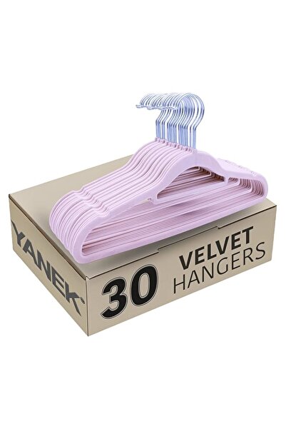 Generic شماعات يانيك المخملية المقاومة للانزلاق | رفيعة جدًا | متينة | خطاف د...