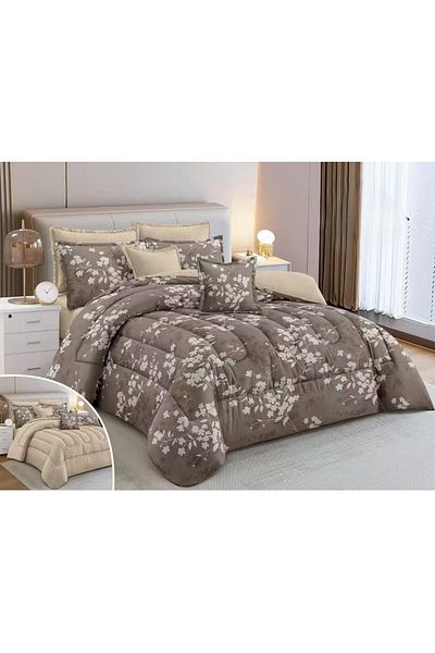 RedRosa Luxurious double bed sheet set, printed, made of microfiber, size 240*260 cm