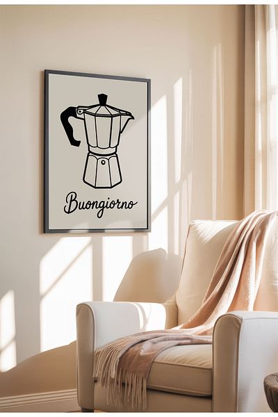 21mxm Unframed Kitchen Wall Art - Buongiorno Poster A3