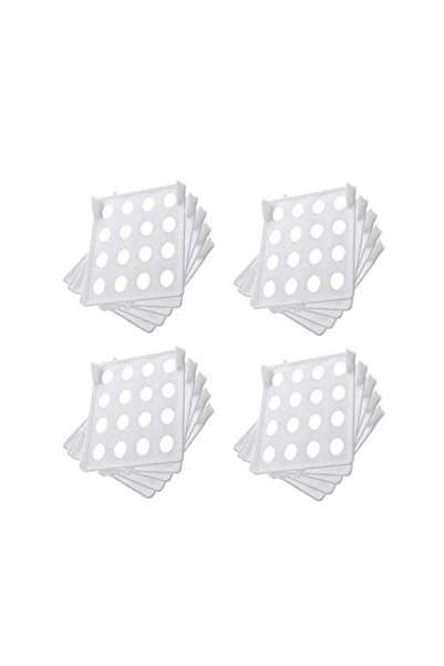 Generic مجموعة من 20 قطعة من مقسمات ملابس التيشيرتات، باللون الأبيض، SSZ185