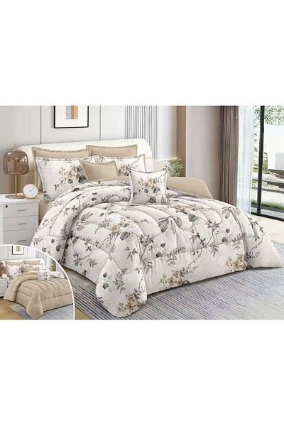 RedRosa Luxurious double bed sheet set, printed, made of microfiber, size 240*260 cm