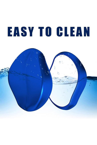 Generic Crystal Hair Removal Eraser – Reusable Painless Hair Remover & Skin Exfoliator (Dark Blue)