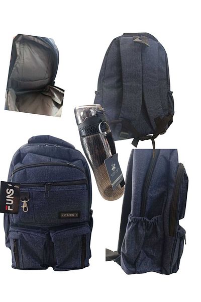 ÇEÇEN HOME (Gift) 40X50 cm Laptop Compartment 15. Inch Waterproof Fabric, Daily-Office-School Backpack