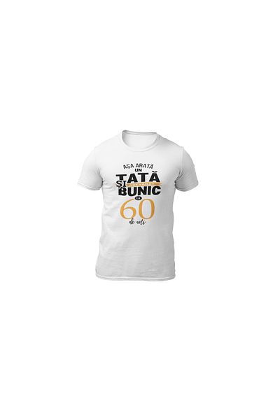 Tricou Destept Personalized t-shirt Dad and Grandpa on 60th birthday