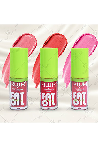 KWK مجموعة قلوس فات أويل ليب دريب (3 قطع) لمعان بلا حدود وإشراقة طبيعية – متو...