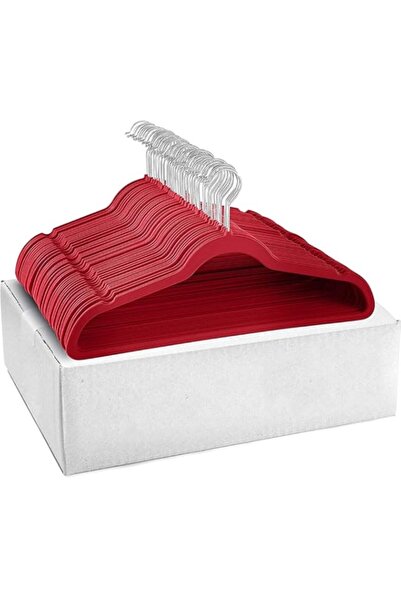 Generic مجموعة من 50 قطعة من شماعات مخملية فاخرة عالية الجودة موفرة للمساحة، ...