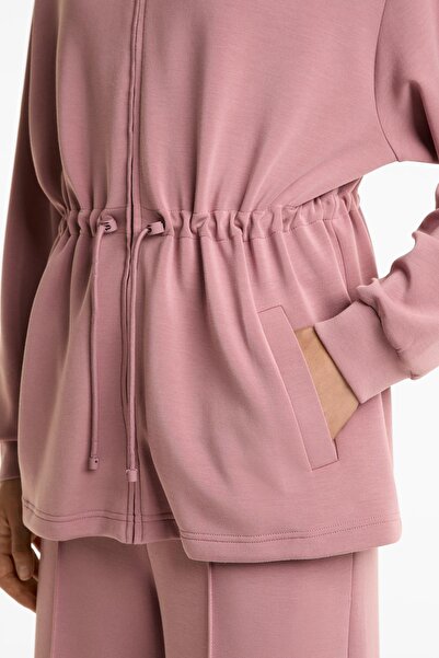 Oysho Long jacket with soft-touch modal and pockets