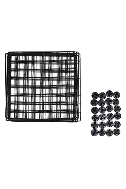 divendi-ro Targă pentru animale de companie, metalică, dimensiuni 36x6x36x36cm, neagră