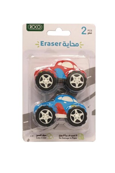 Roco Rubber Eraser Racing Car – Assorted Colors, Fun & Functional