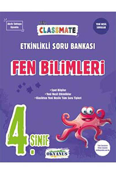 Anla Kazan Yayınları Okyanus 2026 4. Sınıf Fen Bilimleri Classmate Etkinlikli Soru Bankası