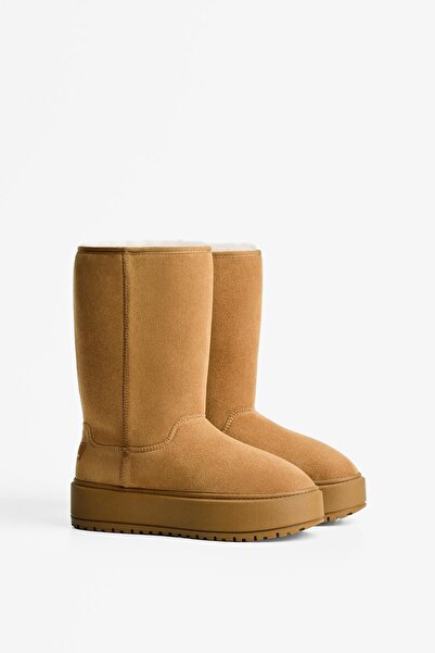 Bershka Kürk astarlı platform bot