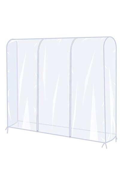 Generic غطاء رف الملابس U-HOOME، غطاء شفاف لرف الملابس U-HOOME، واقي لشماعة ا...