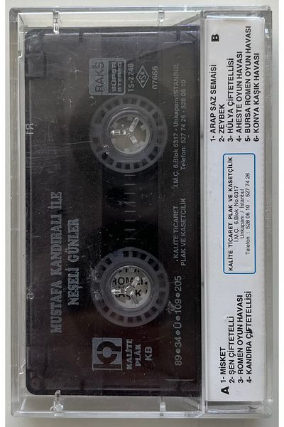 Raks Mustafa Kandıralı with Joyful Days Cassette (Original Period Printing Cassette)
