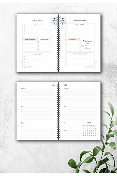 BULUT DİJİTAL 2025-2026 A5 Academic Agenda & Spiral & 15X21 cm & 16 Months
