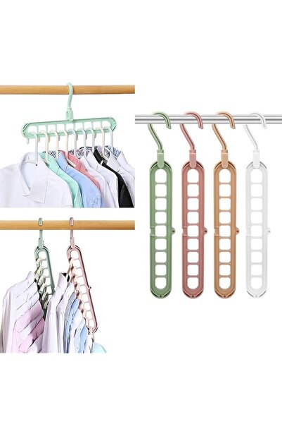 Generic شماعات ملابس سحرية موفرة للمساحة، منظم خزانة ذكي متعدد الوظائف، خزانة...