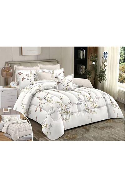 RedRosa Luxurious double bed sheet set, printed, made of microfiber, size 240*260 cm
